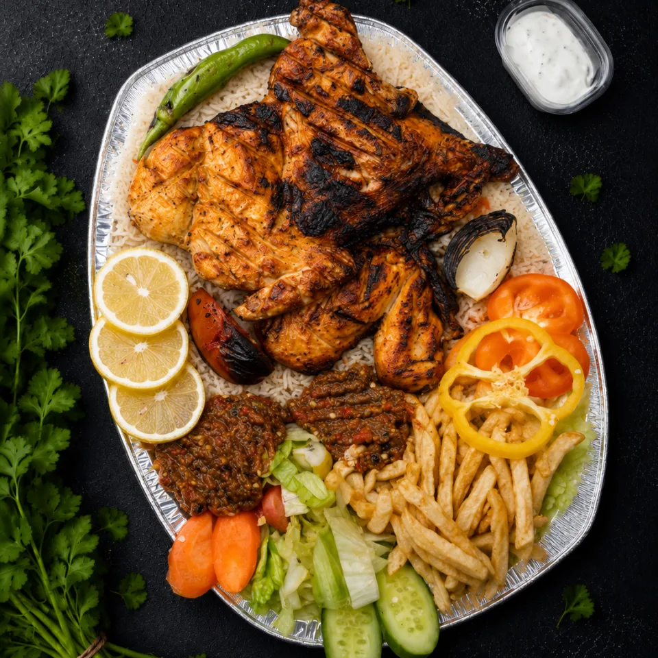 وجبة دجاجة مشوية