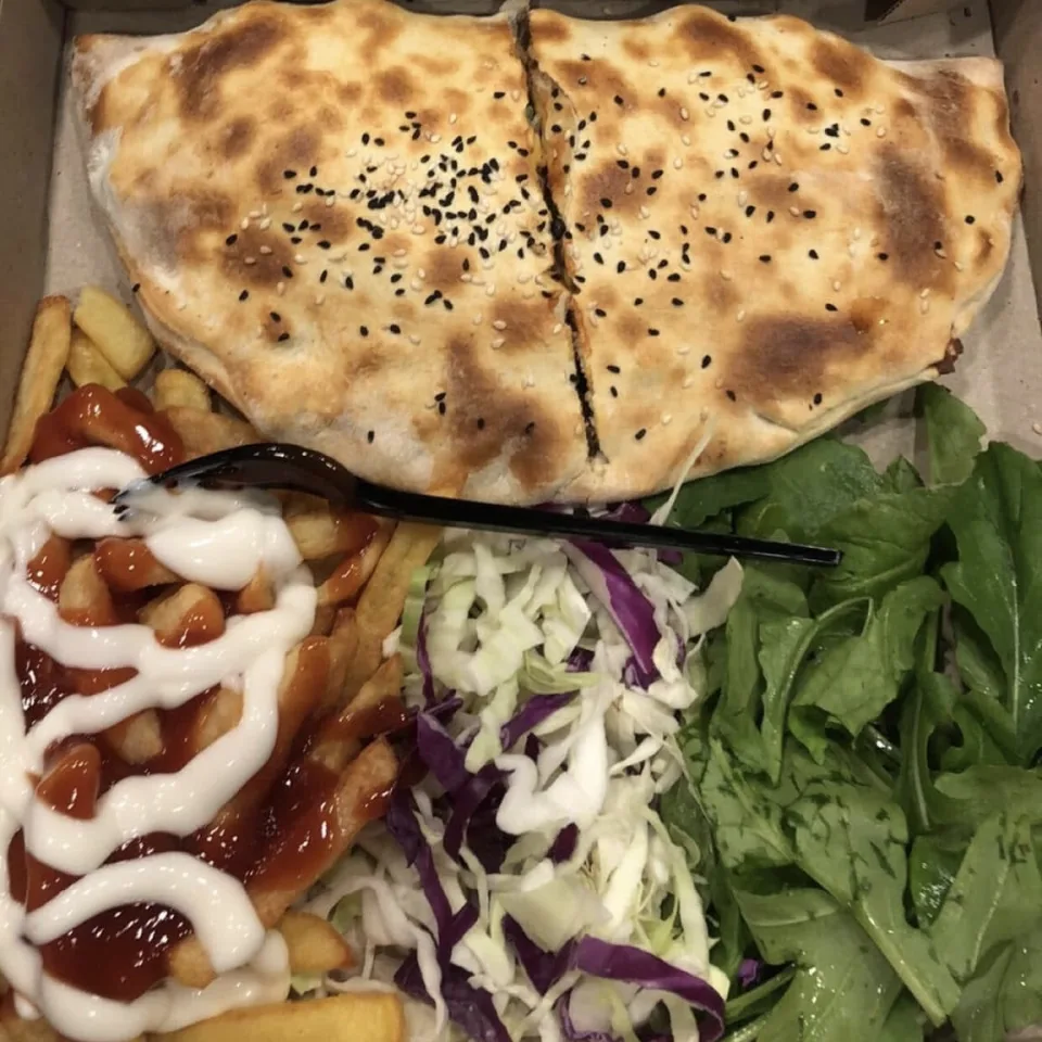 مقلوبة قلاية لحم